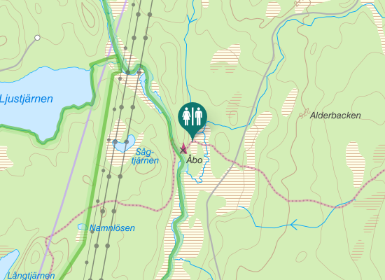 Karta över Hartorpsvägen