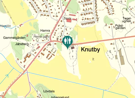 Karta over Knutbyvägen