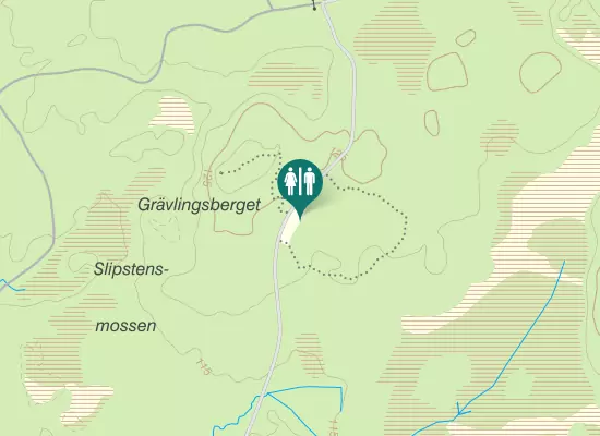 Karta över Vargbacksvägen