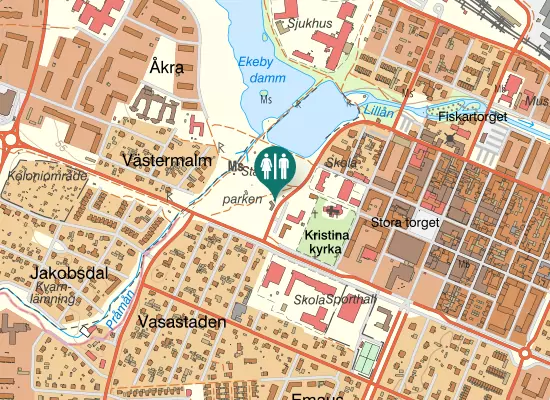 Karta over Ekebygatan