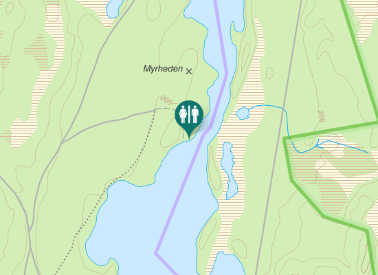 Karta over Risfors-Bodagheden