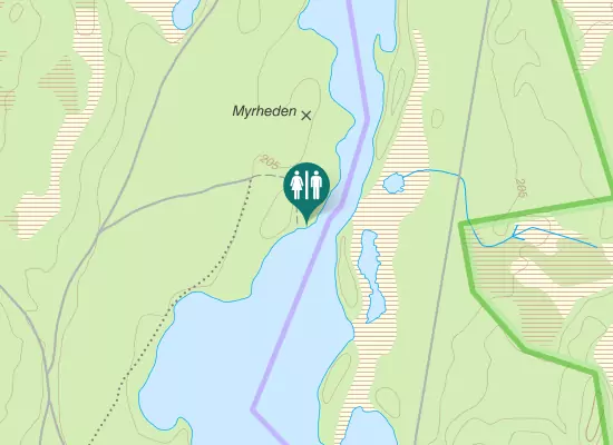 Karta over Risfors-Bodagheden