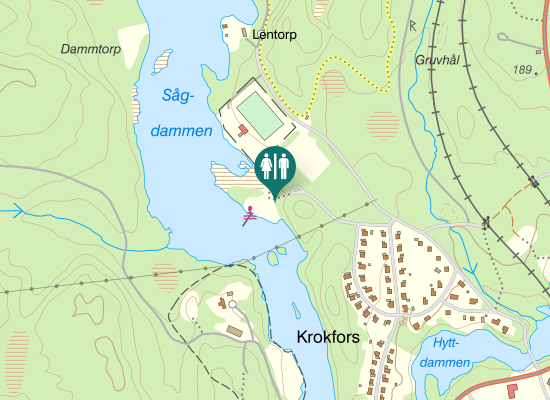 Karta över Badvägen