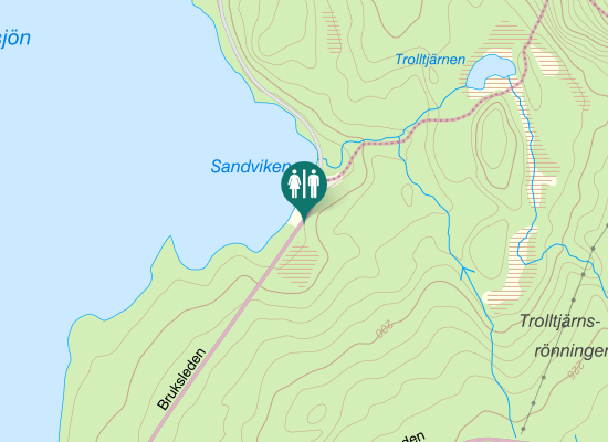 Karta över Malingsbo Nedre byn