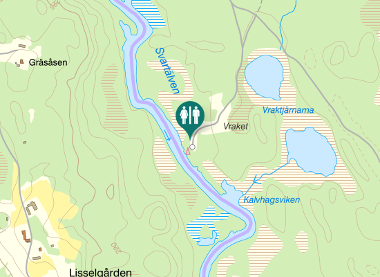 Karta over Vrakvägen