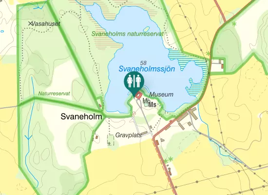 Karta over Svaneholms slott