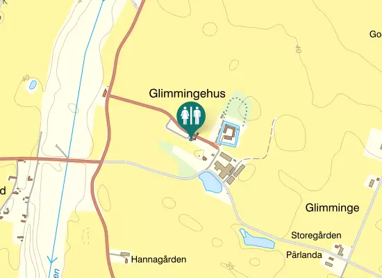Karta över Glimmingehus parkering