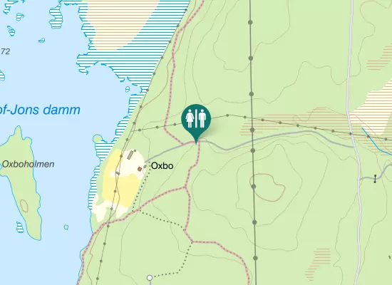 Karta over Oxbovägen