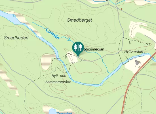 Karta over Lumsåvägen