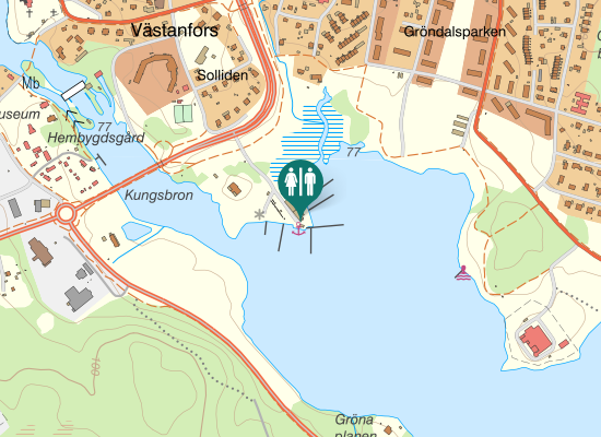 Karta över Båthamnsvägen