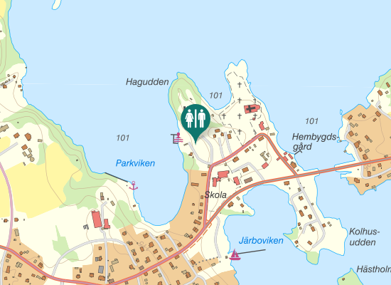 Karta över Kyrkogatan