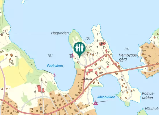 Karta över Kyrkogatan
