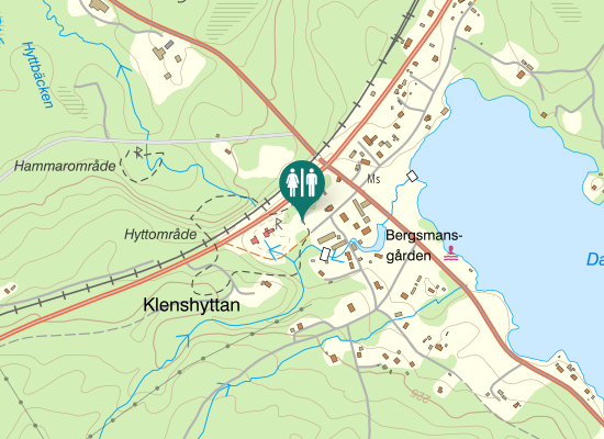 Karta över Klenshyttevägen