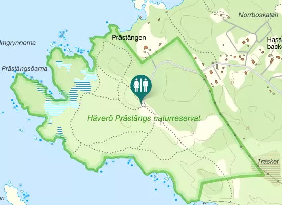 Karta over Prästängsvägen