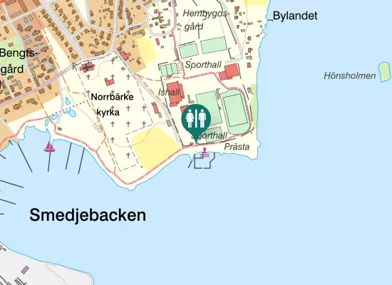 Karta over Prästavägen