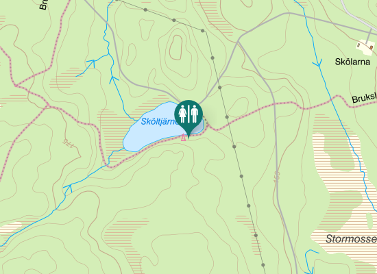 Karta över Näcktjärnsvägen