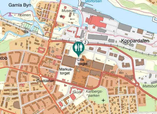 Karta over Kungsgatan