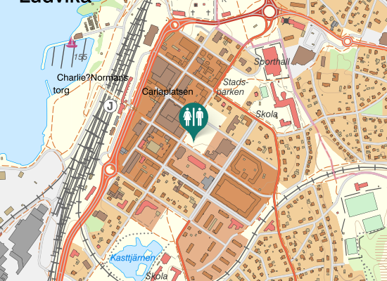 Karta över Engelbrektsgatan