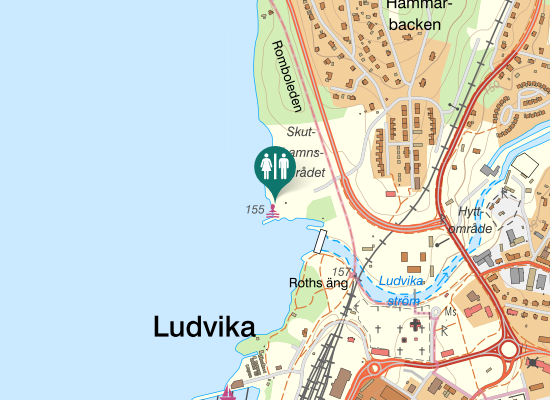 Karta över SWB-banan