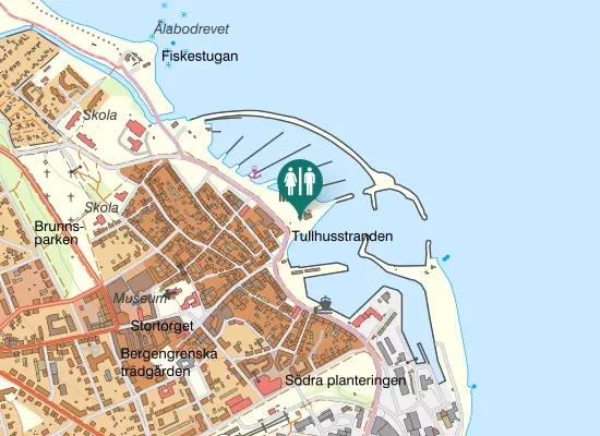 Karta over Seglarpaviljongen