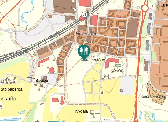 Karta over Hyllievångsparken