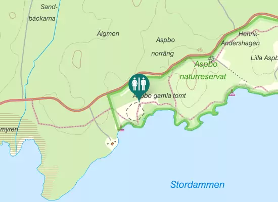 Karta over Gubbovägen