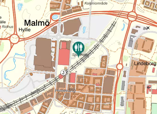 Karta över Arenagatan