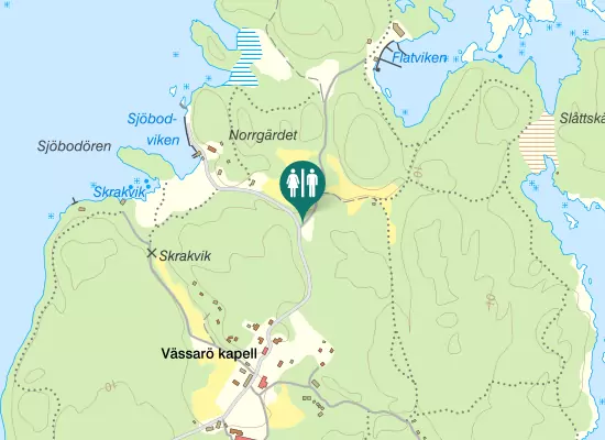 Karta over Fladanvägen