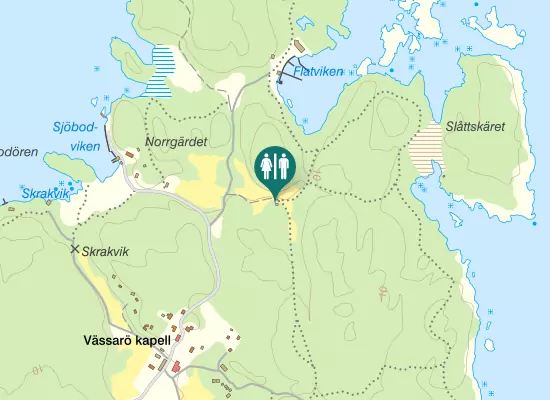 Karta over Fladanvägen