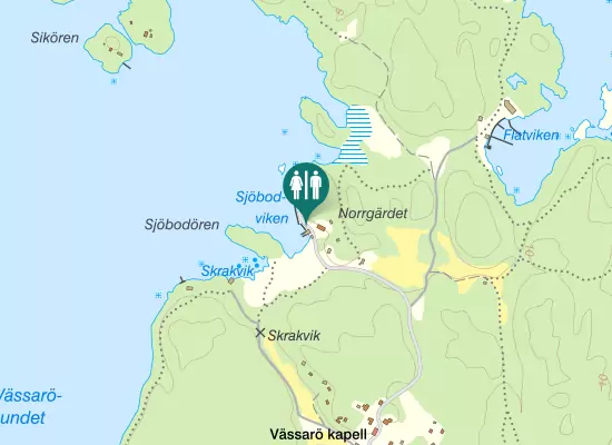 Karta over Fladanvägen