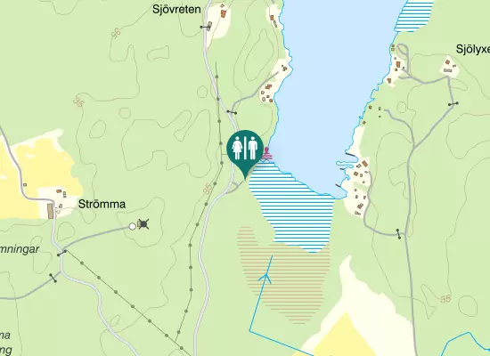 Karta over Sjövretesvägen