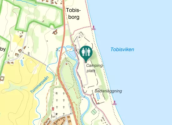 Karta over Tobisvägen