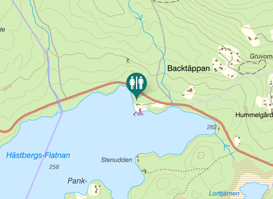 Karta över Laxsjövägen