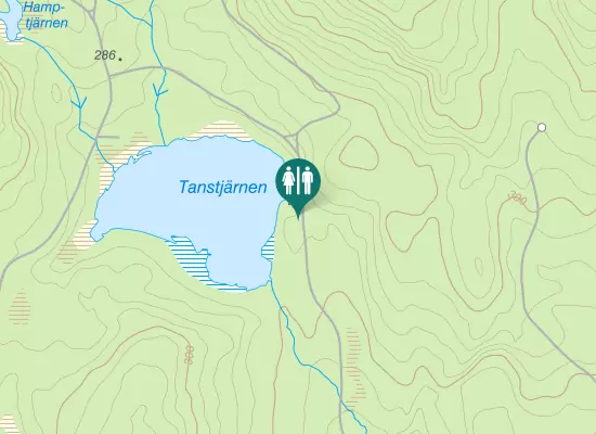 Karta over Tanstjärnsvägen