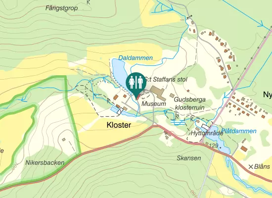 Karta over Klosters bruksmuseum
