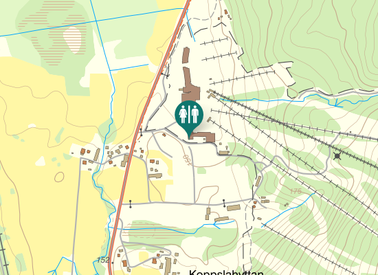 Karta över Smedjebacksvägen