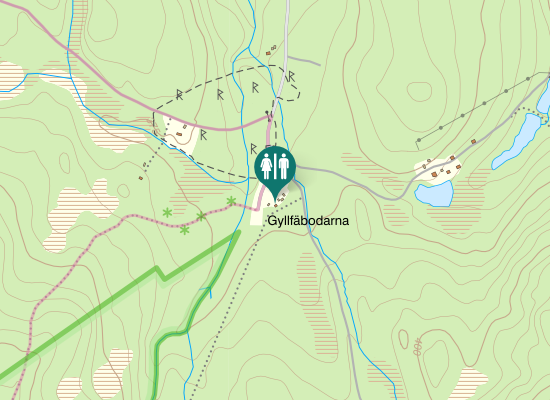 Karta över Gyllbergsvägen