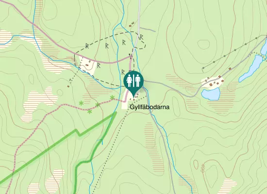 Karta over Gyllbergsvägen