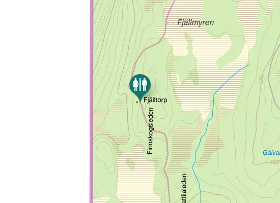 Karta over Finnskogleden